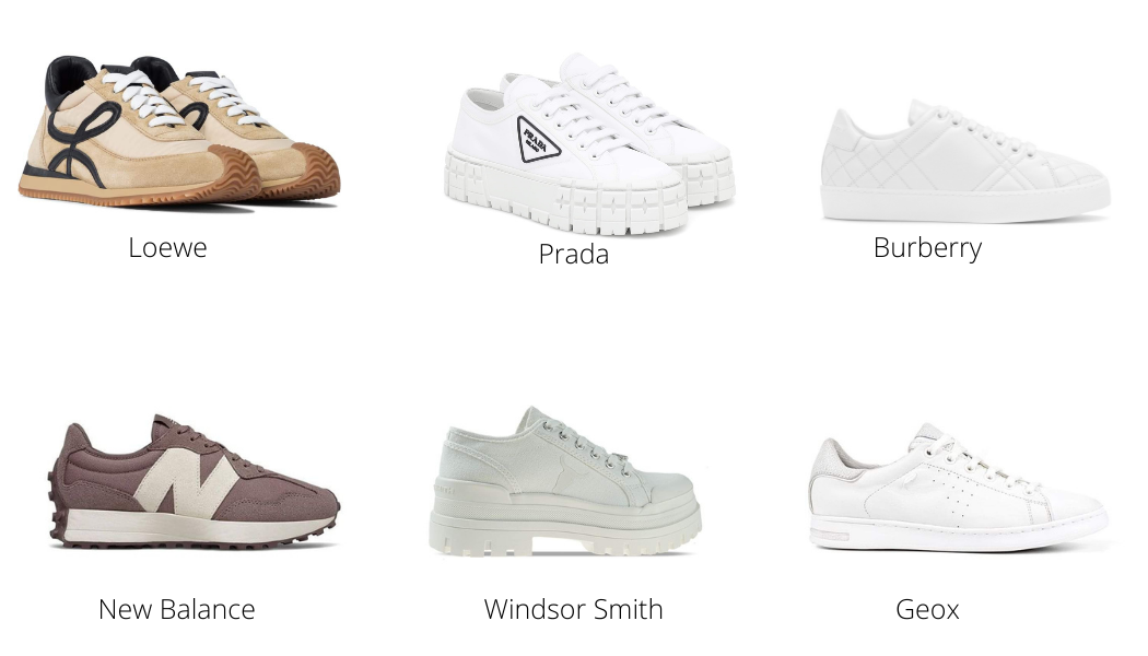 RETRO AND MINIMAL SNEAKERS